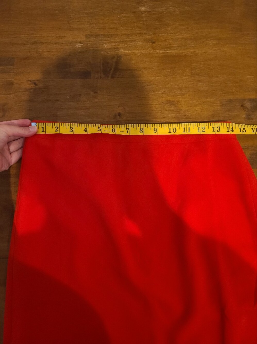 J.Crew Red Knee Length Pencil Skirt - Picture 5 of 8